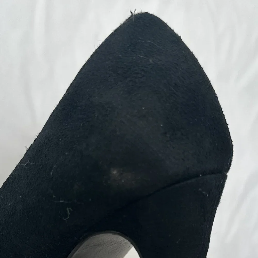 Black Suede Pumps 5inch Heel 1inch Platform Size 7 1/2 Xhilaration